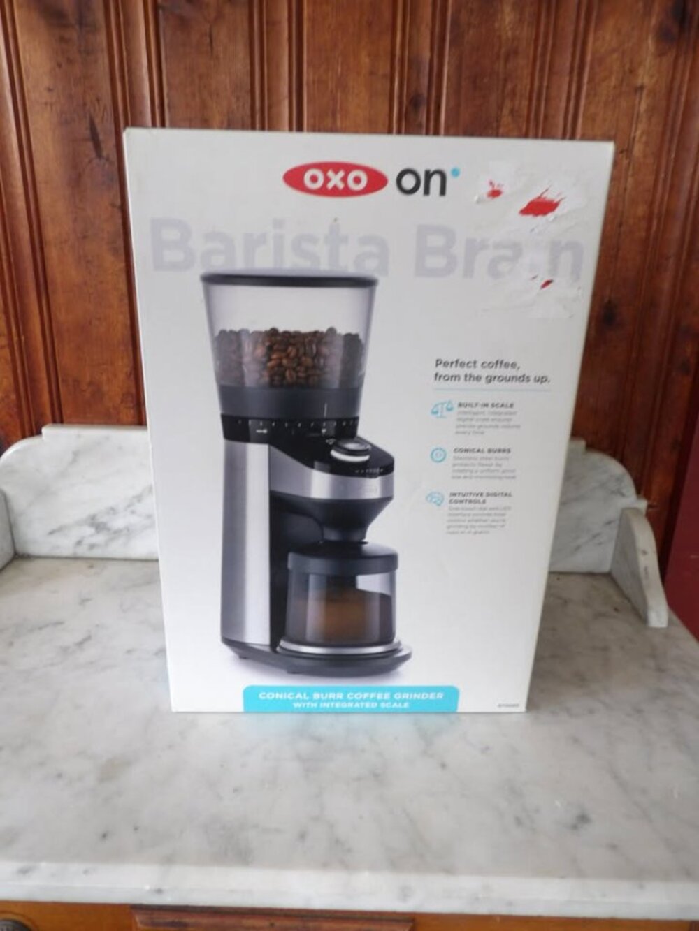 OXO On Conical Burr Coffee Grinder with Integrated Scale